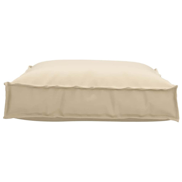 Cojín de palé para asiento Beige 70 x 70 x 12 cm Tela Oxford M 4