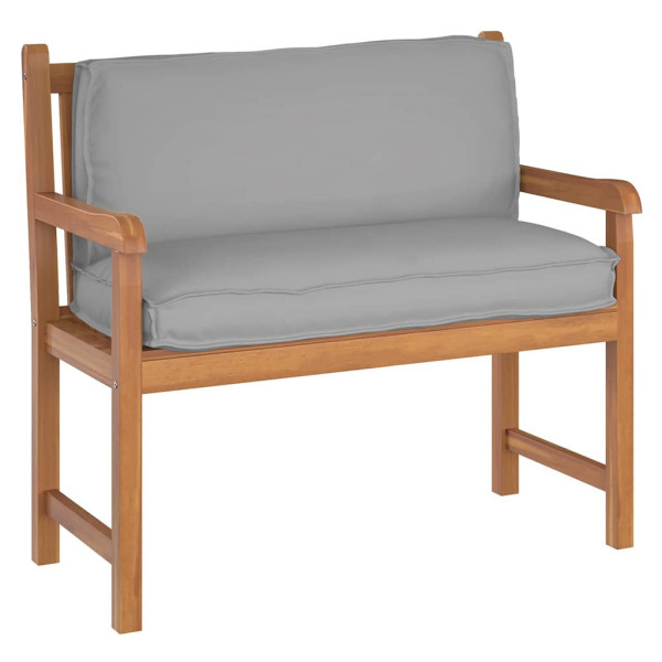 Cojín de palé para respaldo Gris 120 x 40 x 12 cm Tela Oxford M 2