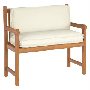 Cojín de palé para respaldo Crema 120 x 40 x 12 cm Tela Oxford H