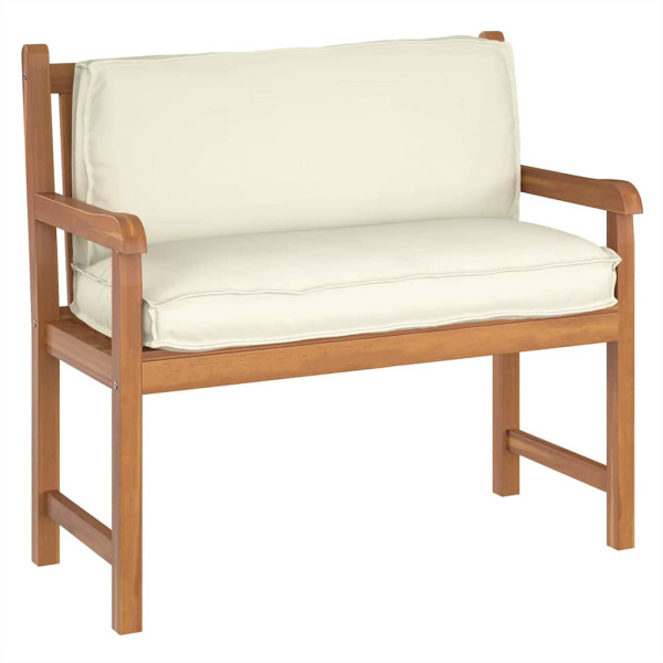 Cojín de palé para respaldo Crema 120 x 40 x 12 cm Tela Oxford M 2