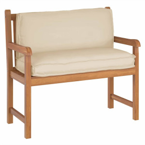 Cojín de palé para respaldo Beige 120 x 40 x 12 cm Tela Oxford H