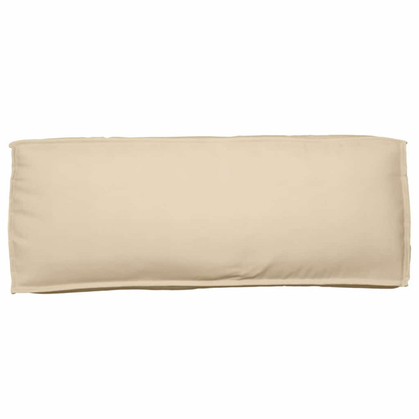 Cojín de palé para respaldo Beige 120 x 40 x 12 cm Tela Oxford M 5