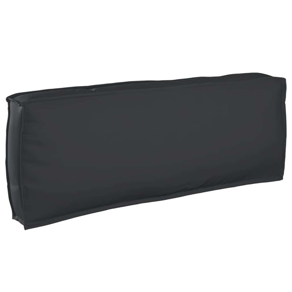 Cojín de palé para respaldo Negro 120 x 40 x 12 cm Tela Oxford D