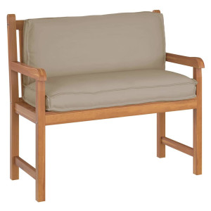 Cojín de palé para respaldo Taupé 120 x 40 x 12 cm Tela Oxford H