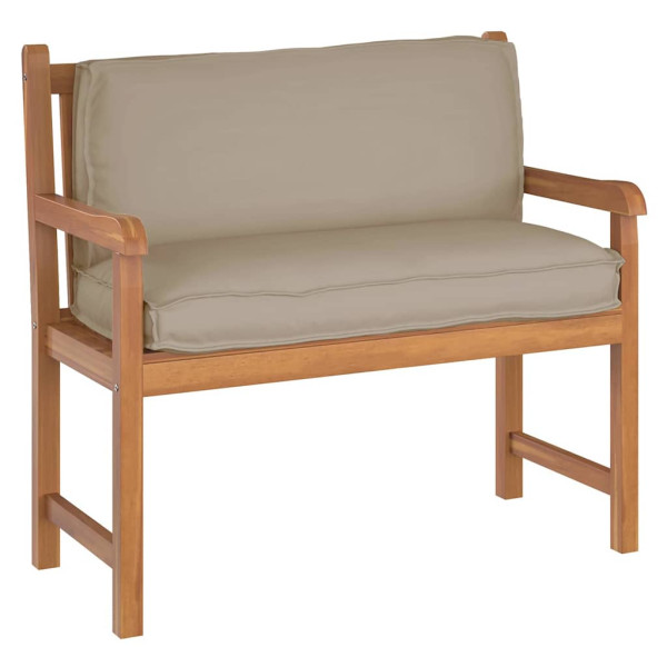 Cojín de palé para respaldo Taupé 120 x 40 x 12 cm Tela Oxford M 2