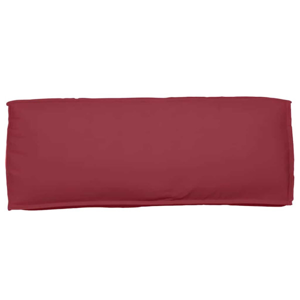 Cojín de palé para respaldo Rojo vino 120 x 40 x 12 cm M 5