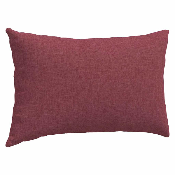 Cojines de sofá 2 pcs Rojo vino 50 x 30 cm tela M 5