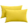 Cojines de sofá 2 pcs Amarillo Claro 50 x 30 cm tela 2