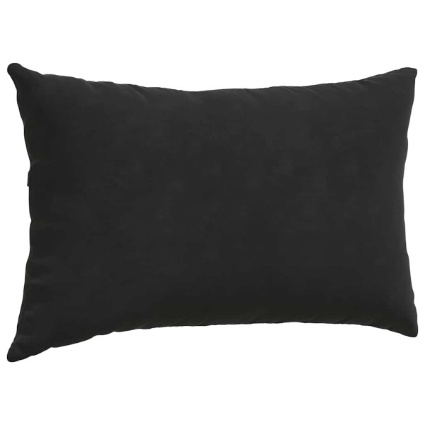 Cojines de sofá 2 pcs Negro 50 x 30 cm Tela de pana M 5