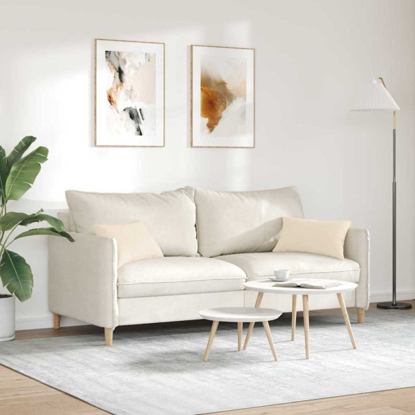 Cojines de sofá 2 pcs Beige 50 x 30 cm tela M 4