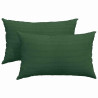 Cojines de sofá 2 pcs Verde oscuro 50 x 30 cm Tela de pana 2