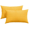 Cojines de sofá 2 pcs Amarillo Claro 50 x 30 cm Tela de pana 2