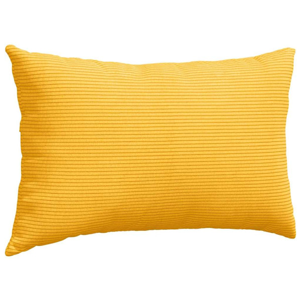 Cojines de sofá 2 pcs Amarillo Claro 50 x 30 cm Tela de pana M 5