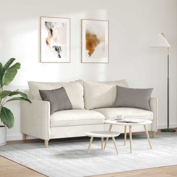 Cojines de sofá 2 pcs Taupé 60 x 40 cm tela M 4