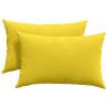 Cojines de sofá 2 pcs Amarillo Claro 60 x 40 cm tela 2