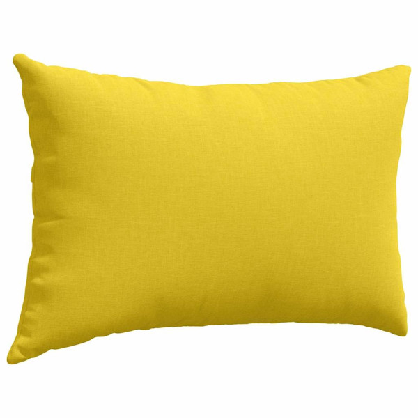 Cojines de sofá 2 pcs Amarillo Claro 60 x 40 cm tela M 5