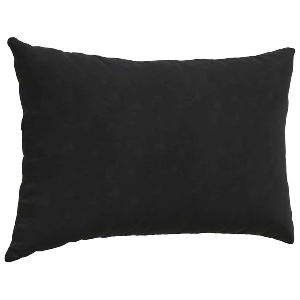 Cojines de sofá 2 pcs Negro 60 x 40 cm Tela de pana M 5