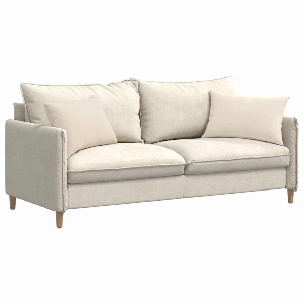 Cojines de sofá 2 pcs Beige 60 x 40 cm tela M 3