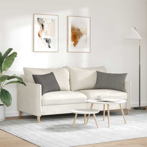 Cojines de sofá 2 pcs Gris Claro 60 x 40 cm Tela de pana M 4