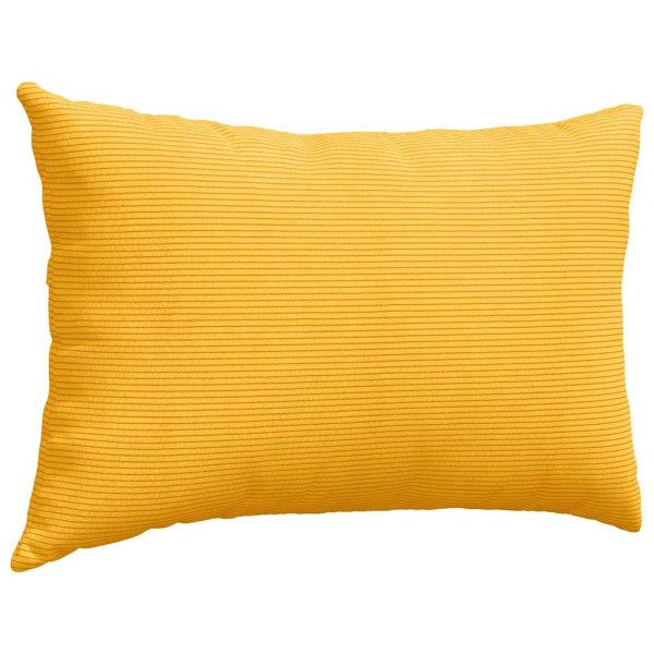Cojines de sofá 2 pcs Amarillo Claro 60 x 40 cm Tela de pana M 5