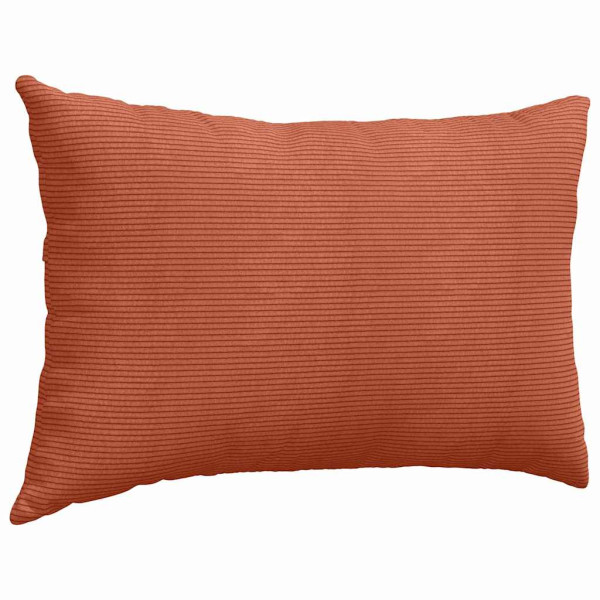 Cojines de sofá 2 pcs Rojo Naranja 60 x 40 cm Tela de pana M 5