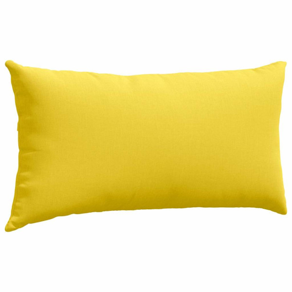 Cojines de sofá 2 pcs Amarillo Claro 80 x 40 cm tela M 5