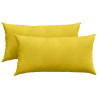 Cojines de sofá 2 pcs Amarillo 80 x 40 cm Tela de pana 2