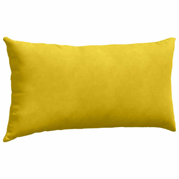 Cojines de sofá 2 pcs Amarillo 80 x 40 cm Tela de pana M 5