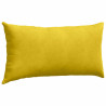Cojines de sofá 2 pcs Amarillo 80 x 40 cm Tela de pana 5