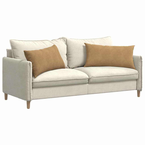 Cojines de sofá 2 pcs Marrón 80 x 40 cm Tela de pana M 3