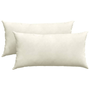 Cojines de sofá 2 pcs Crema 80 x 40 cm Tela de pana H