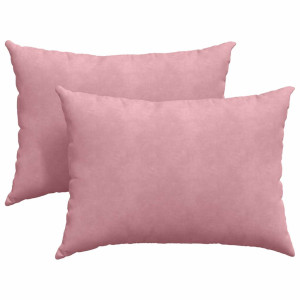 Cojines de sofá 2 pcs Rosa 70 x 50 cm Tela de pana H
