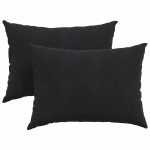 Cojines de sofá 2 pcs Negro 70 x 50 cm Tela de pana H