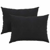 Cojines de sofá 2 pcs Negro 70 x 50 cm Tela de pana 2