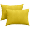 Cojines de sofá 2 pcs Amarillo 70 x 50 cm Tela de pana 2