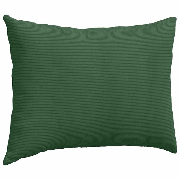 Cojines de sofá 2 pcs Verde oscuro 70 x 50 cm Tela de pana M 5