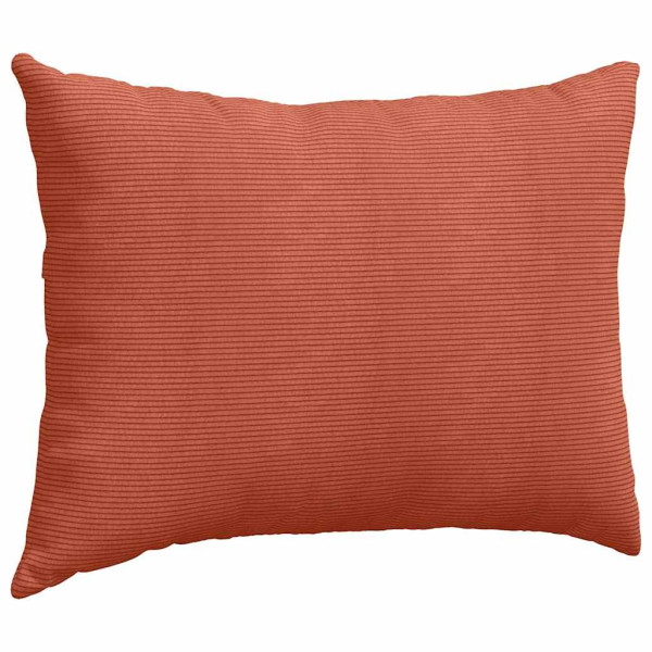 Cojines de sofá 2 pcs Rojo Naranja 70 x 50 cm Tela de pana M 5