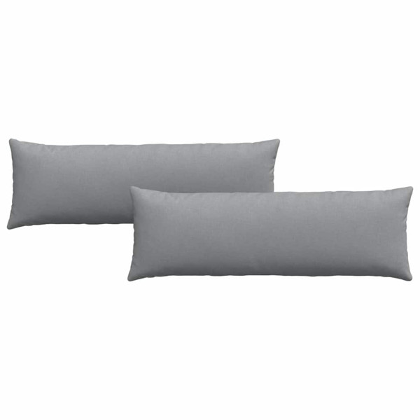 Cojines de sofá 2 pcs Gris Claro 120 x 40 cm tela M 2