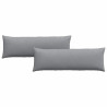 Cojines de sofá 2 pcs Gris Claro 120 x 40 cm tela 2