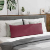 Cojines de sofá 2 pcs Rojo vino 120 x 40 cm tela 4