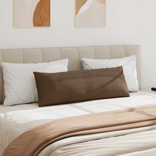 Cojines de sofá 2 pcs Marrón 120 x 40 cm tela M 4