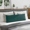 Cojines de sofá 2 pcs Verde oscuro 120 x 40 cm tela 4