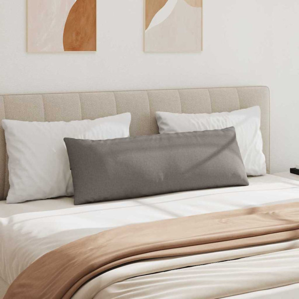 Cojines de sofá 2 pcs Taupé 120 x 40 cm tela M 4