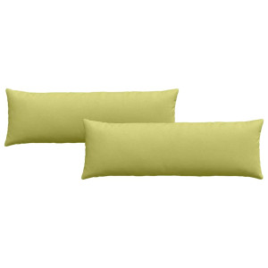 Cojines de sofá 2 pcs Verde claro 120 x 40 cm tela H