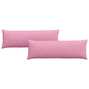 Cojines de sofá 2 pcs Rosa 120 x 40 cm tela H