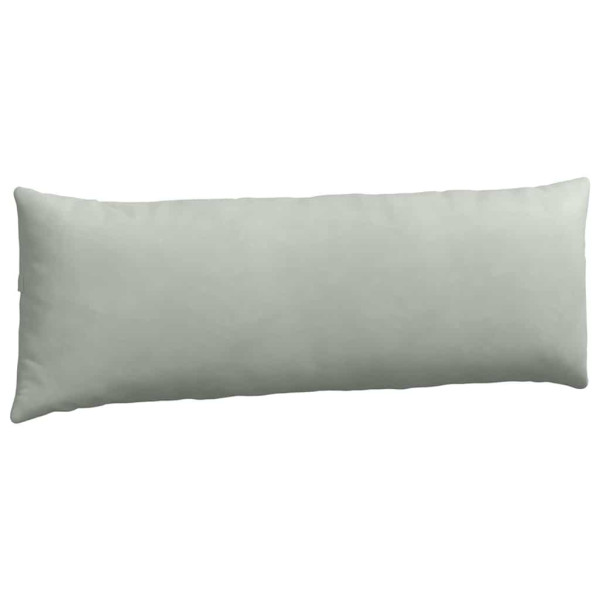 Cojines de sofá 2 pcs Gris Claro 120 x 40 cm Tela de pana M 5