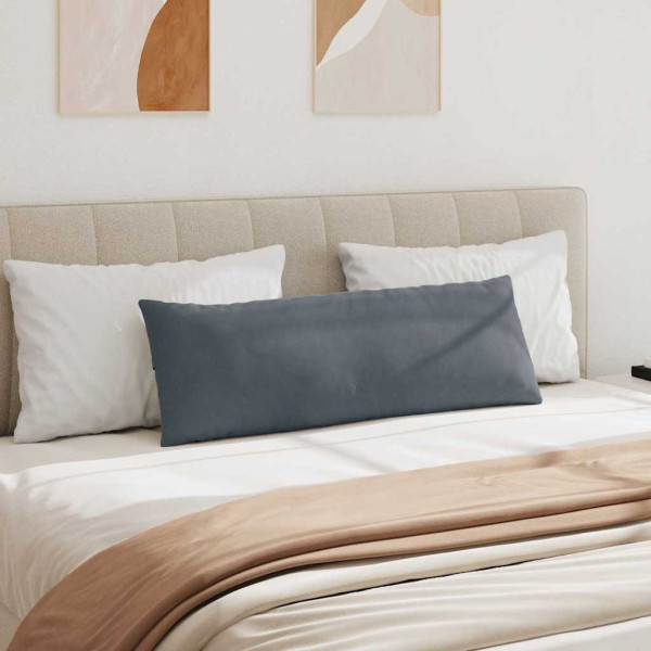 Cojines de sofá 2 pcs Gris oscuro 120 x 40 cm Tela de pana M 4