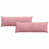 Cojines de sofá 2 pcs Rosa 120 x 40 cm Tela de pana 2