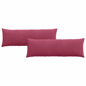 Cojines de sofá 2 pcs Rojo vino 120 x 40 cm Tela de pana H