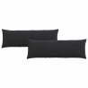 Cojines de sofá 2 pcs Negro 120 x 40 cm Tela de pana 2